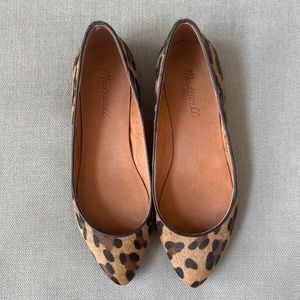 Madewell Calf hair ballet flats, size 6